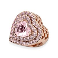 Charm Pandora Donna Pandora Moments in Lega metallica Cristallo 789218C01 - 789218C01